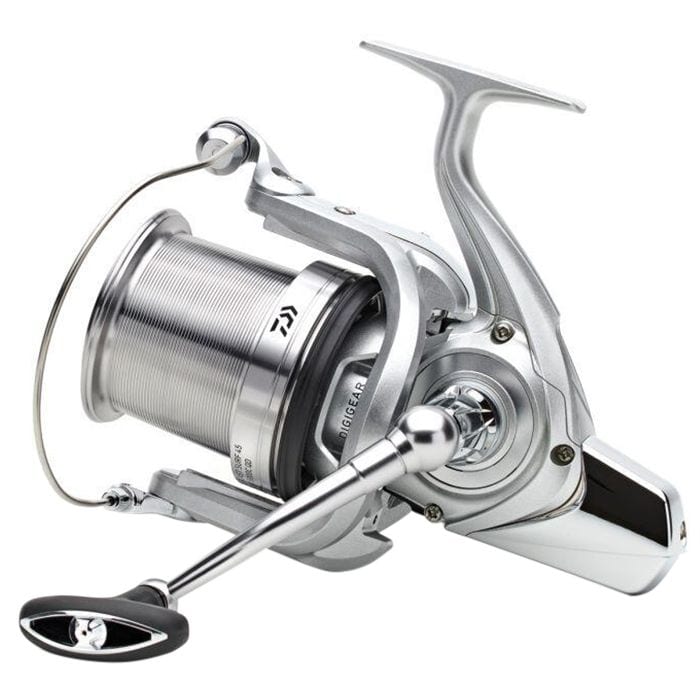 Daiwa Crosscast 45 SCW QD reel, handle side