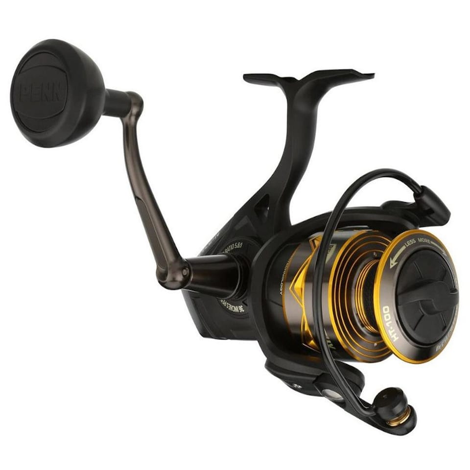 Penn Battle IV spinning reel, side view