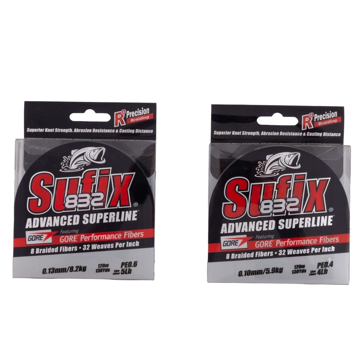 Sufix 832 braid, packaging